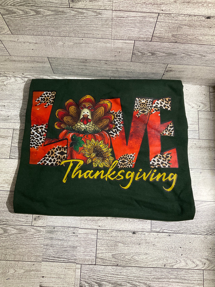 Large Love Thanksgiving T-Shirt