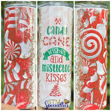 Load image into Gallery viewer, Candy Cane Wishes and Mistletoe Kisses
