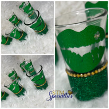 Load image into Gallery viewer, A Kiss of the 4 Leaf Clover Shot Glasses